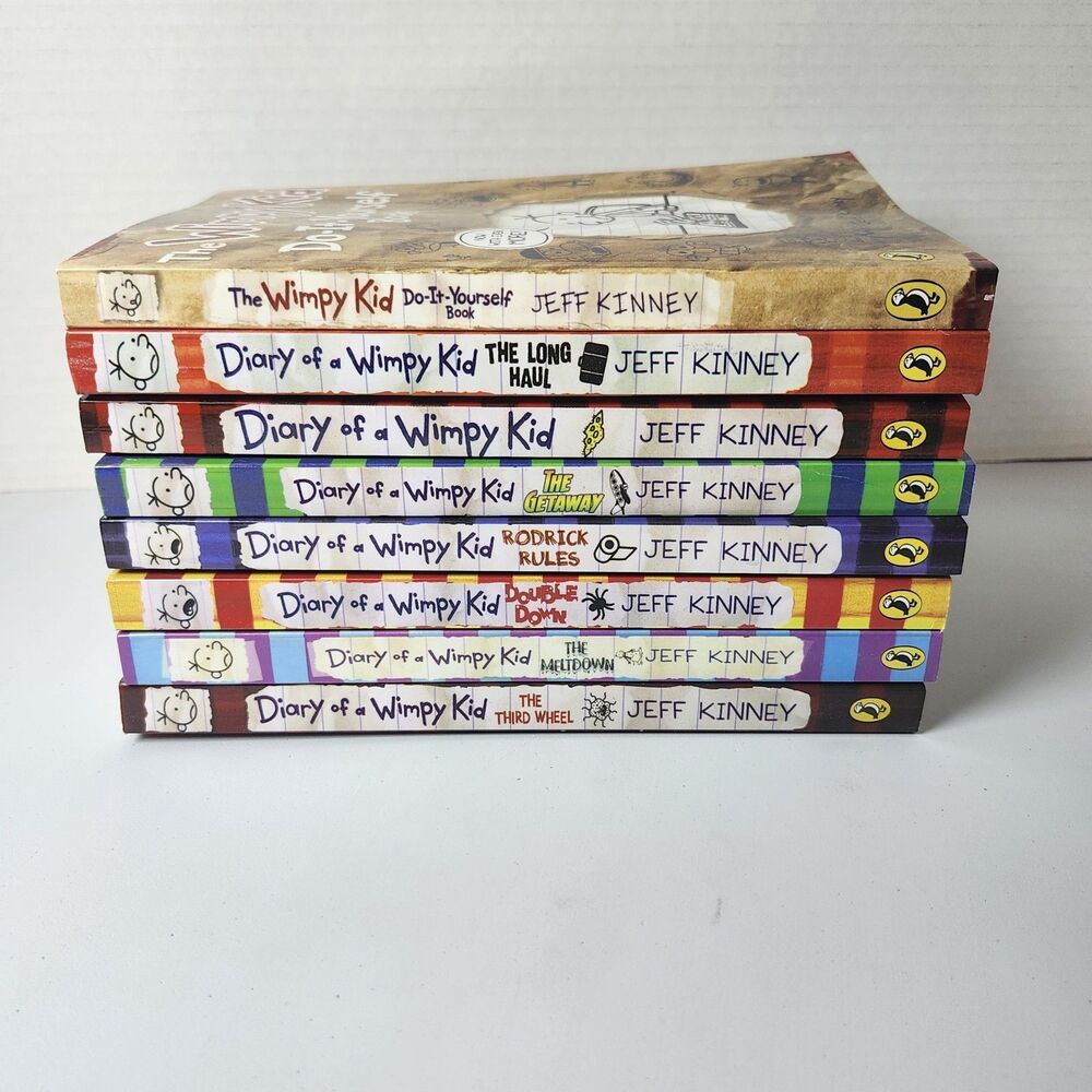 Lot Of 8 Diary Of A Wimpy Kids Books